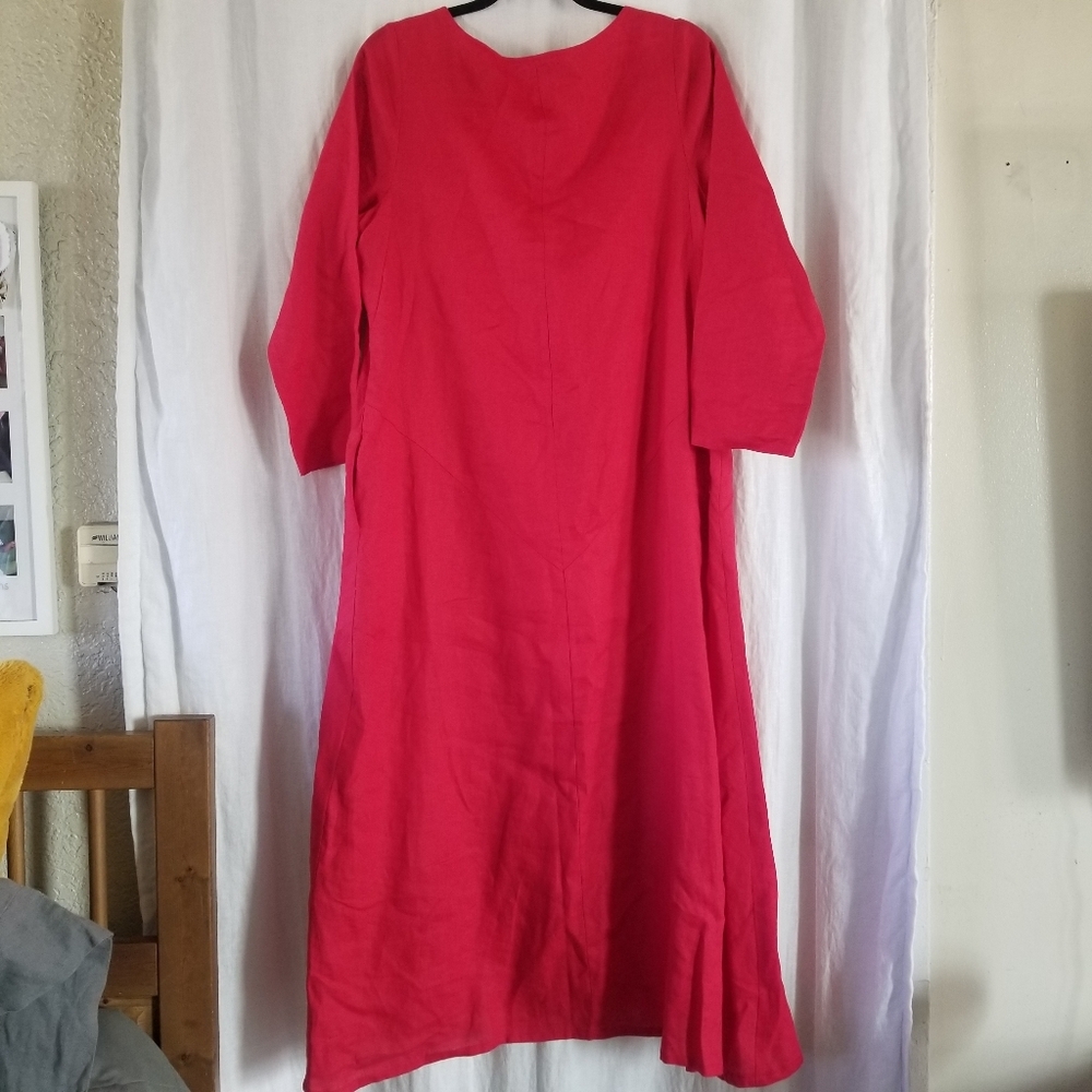 XIMO | Linen Maxi Dress - Picture 3 of 9
